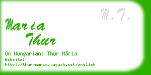 maria thur business card